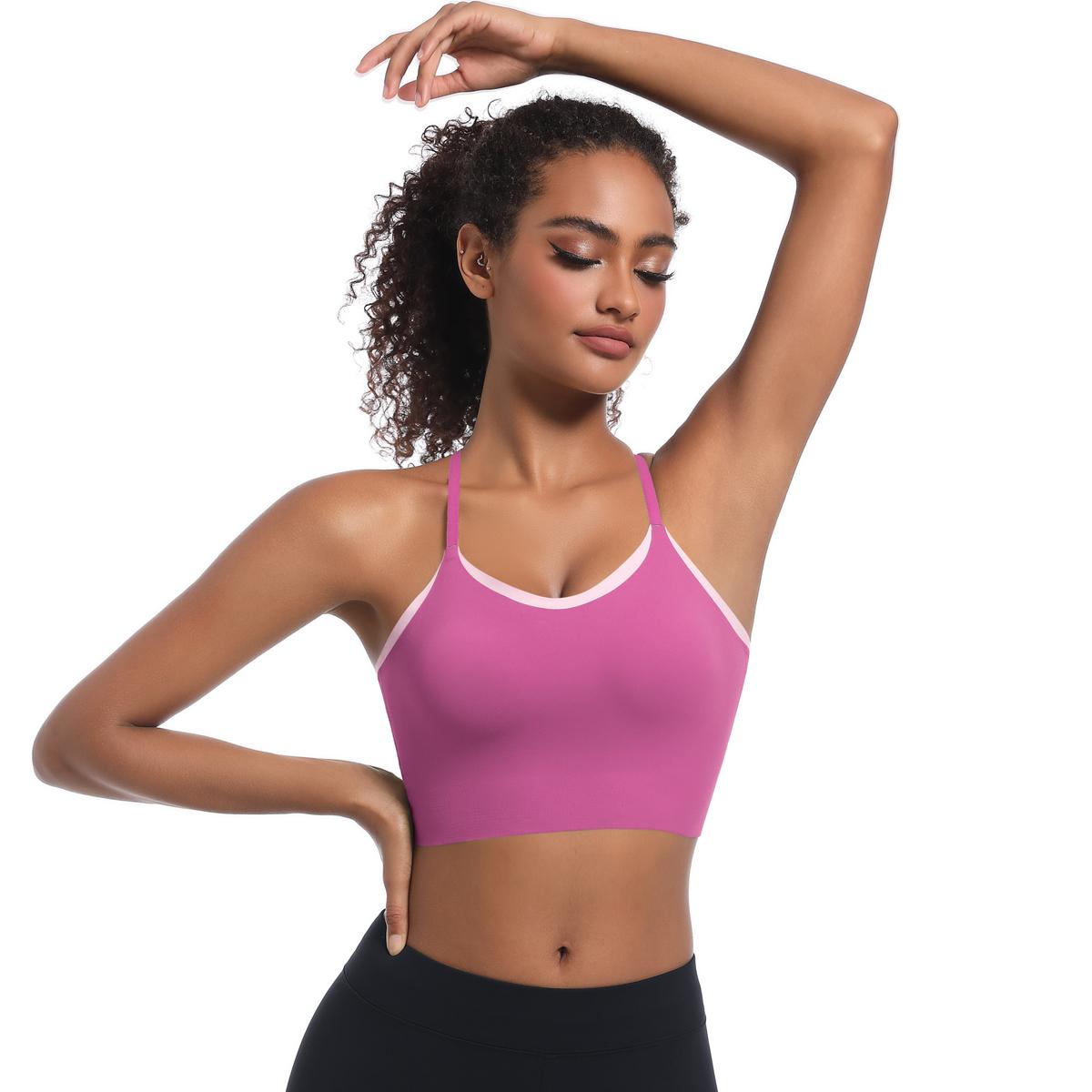 Nessaj Женский Спортивный Йога Бюстгальтер Высокопрочный Фитнес Жилет Быстросохнущий — фото 5