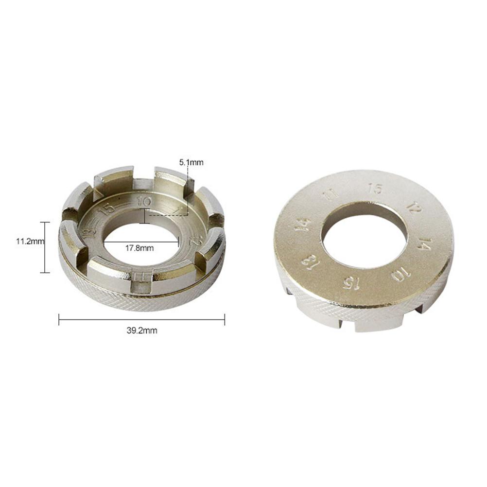 

Стальной 8-позиционный гаечный ключ для колесных дисков, гаечный ключ для ремонта велосипедов серебряный