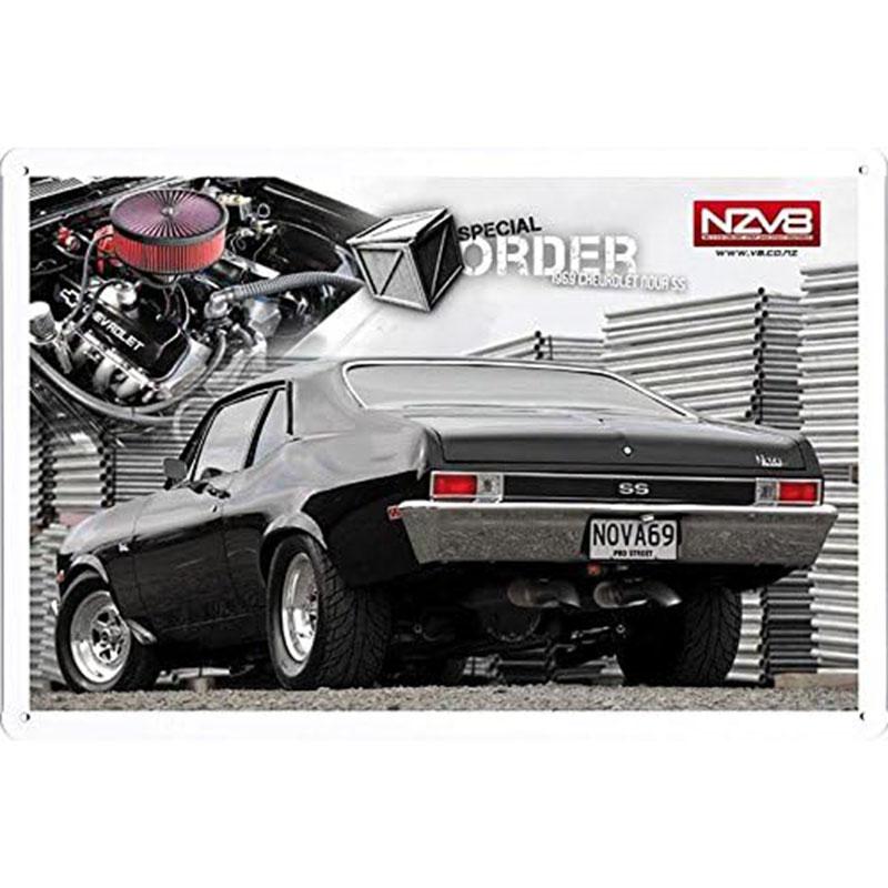 Vintage Automobile Car Vehicle Metal Tin Signs Posters Plate Wall Decor for Home Bars Garage Cafe Clubs Pub Retro Posters Plaque