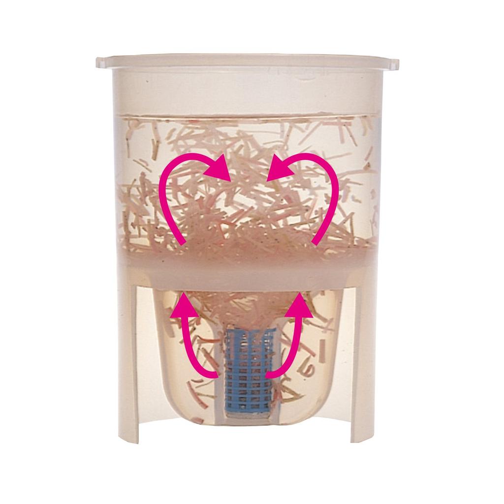 Daiichi Seiko Ködereimer, Saugnapfeimer mit Deckel, Groß, Weiß, 11021