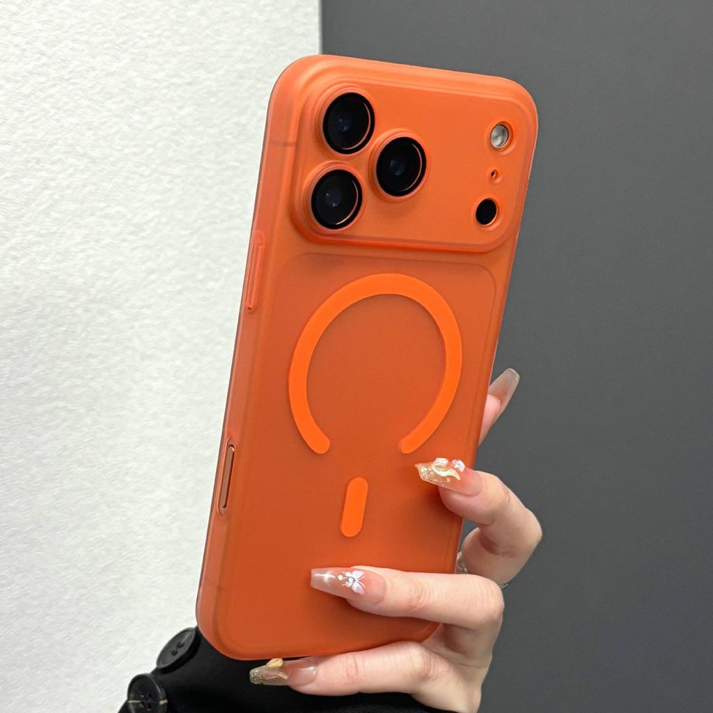Ice Mist Matte Applies To iPhone17promax Apple 16 Mobile Phone Case Magnetic Suction 15 Matte 13 Lens Film All-inclusive