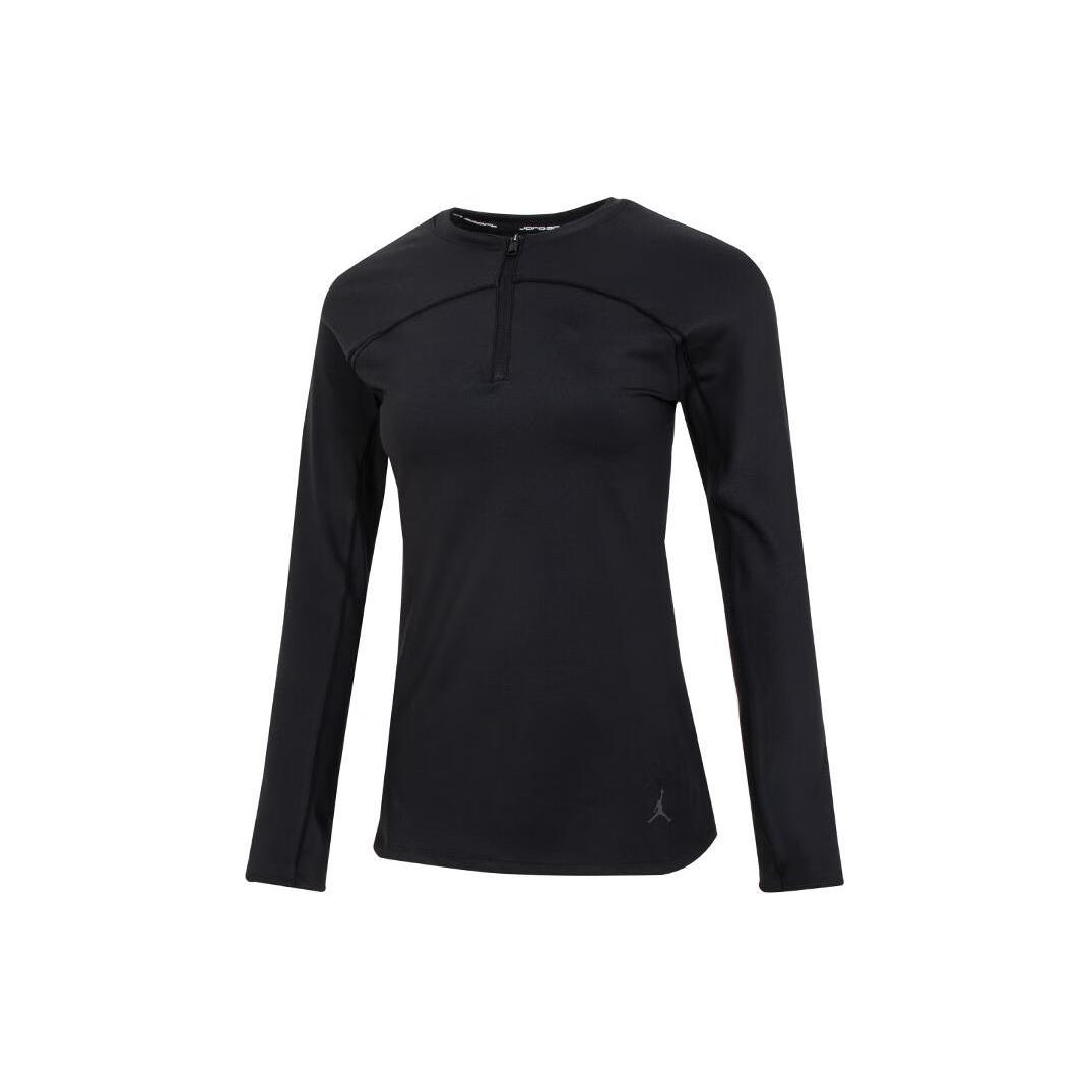 (WMNS) Air Jordan Sport Long-Sleeve Top Black Women s FN5114-010 L