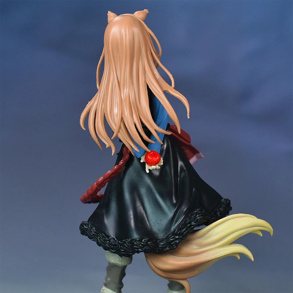 Aixlan Gewürz und Wolf Figur Holo Wink Wolfsschwanz Mädchen PVC Actionfigur Anime Geburtstagsgeschenk Sammlerfigur