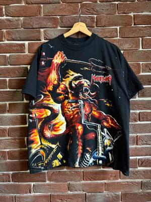 VZÁCNÉ VINTAGE MANOWAR 90. léta Hell Wheels METALOVÁ KAPELA GRAIL xl černá Unisex Tričko