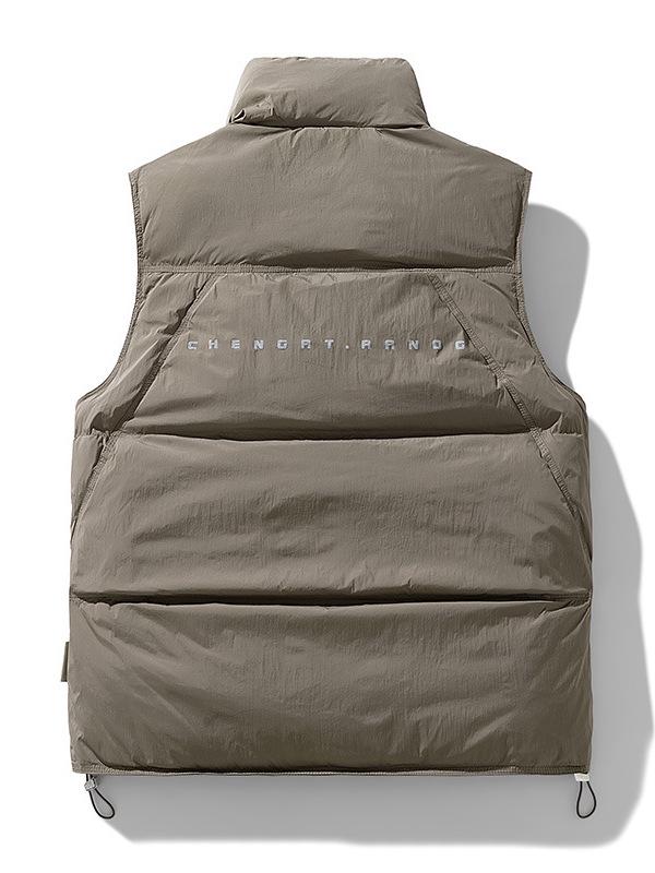 American Retro Japanese Style Stand Collar Duck Down Jacket - Men's & Couple Casual Vest