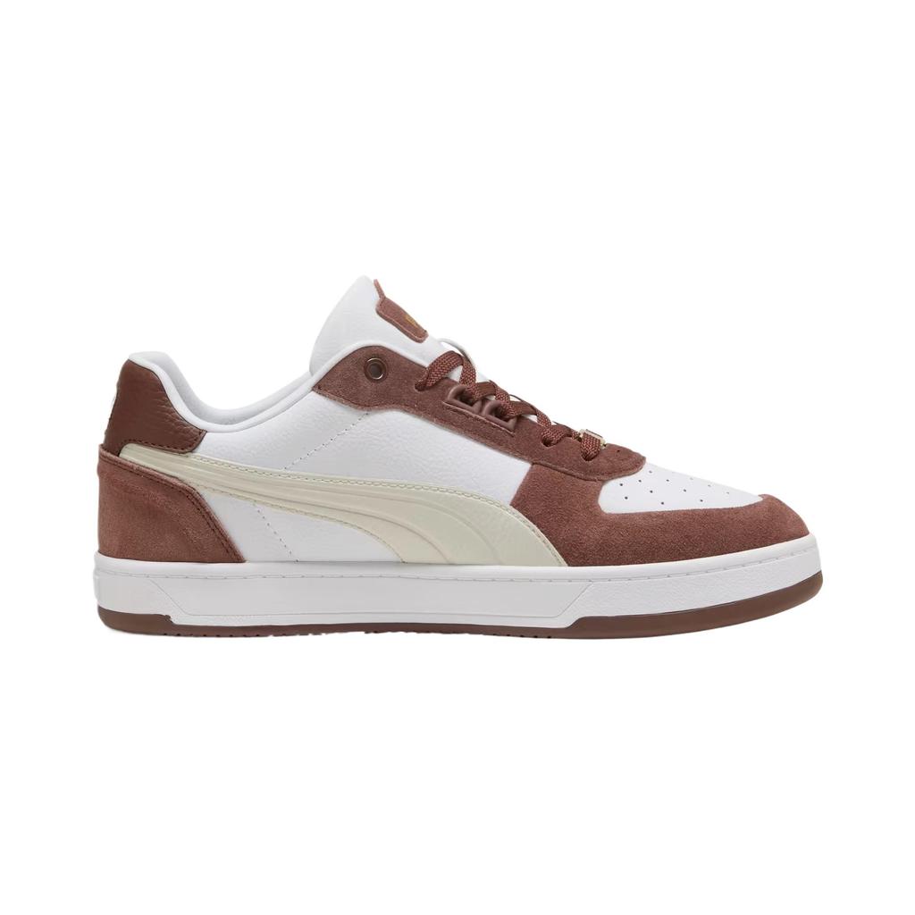 PUMA Caven 2.0 Low top Skateboard Shoes Men's White Brown 395080-08