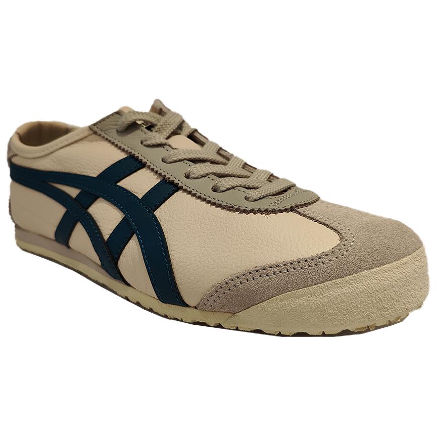 ONITSUKA TIGER Mexico 66 Tan Blau Unisex Sneaker Grau Schwarz 1183B771-250