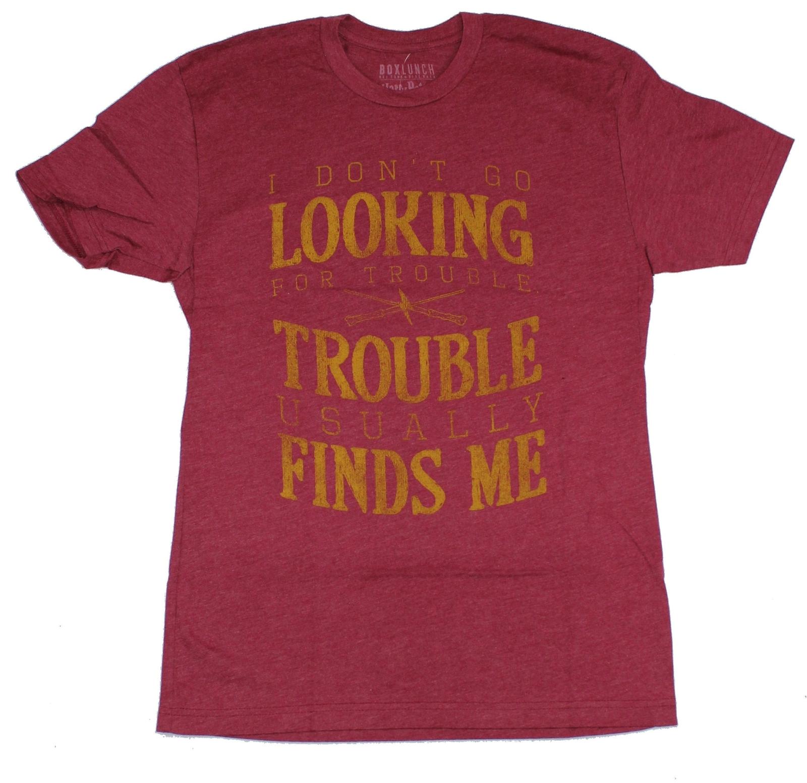 Harry Potter Adult New T-shirt I Don t Go Looking For Trouble it Finds Me S