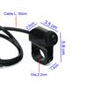 LMODRI 12v Motorcycle CNC Aluminium Alloy Switches 7/8" 22mm Handlebar Headlight Switch Waterproof 2