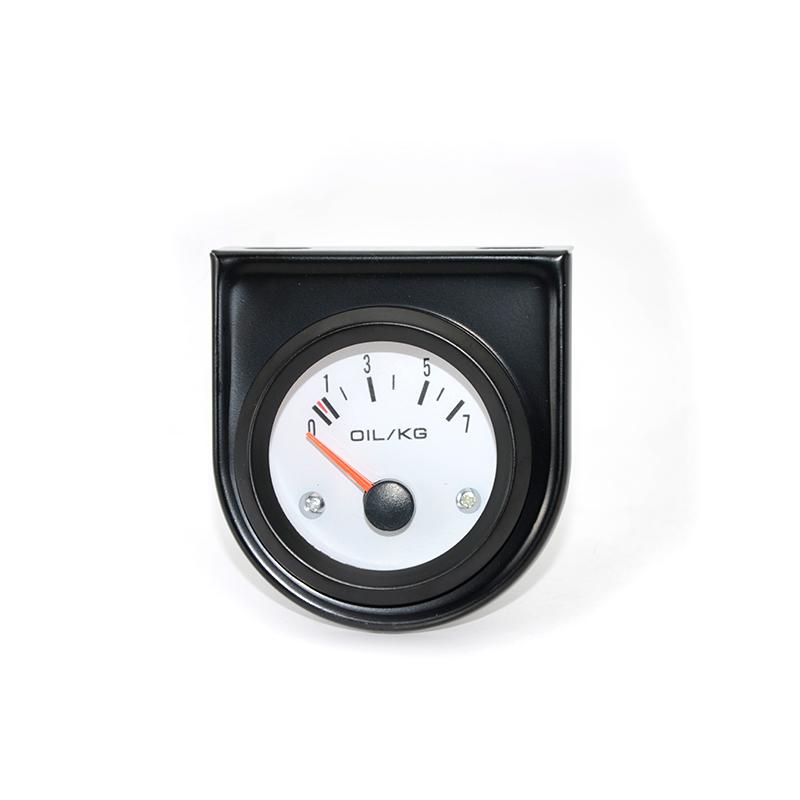 2'' 52mm Universal White Face Oil Pressure Gauge 0-7KG LED With Oil Press Sensor Car Gauge