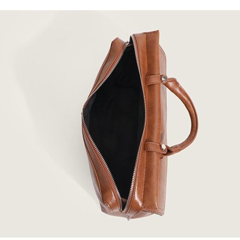 New retro large capacity handbags pure color versatile simple multi -function tote pack high -quality fashion oblique crossbag