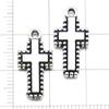 20Pcs Vintage DIY Bracelets Jewelry Making Materials Handmade Retro Cross Charms Alloy Handcrafts Cross Necklaces Earrings