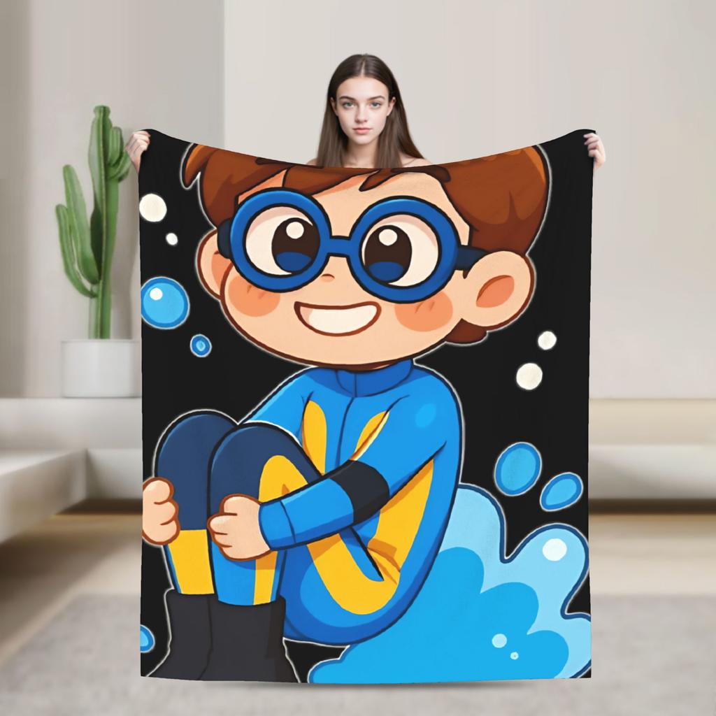 Dispatch Game Cute Water Boy Blankets Quality Warm Soft Throw Blanket Winter Kids Adult Outdoor Pattern Bedspread
