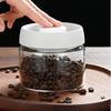 1800ml Coffee Beans Vacuum Sealed Tank Glass Food Storage Press Type Fresh-keeping Coffee Jar Air Extraction Transparent Jars