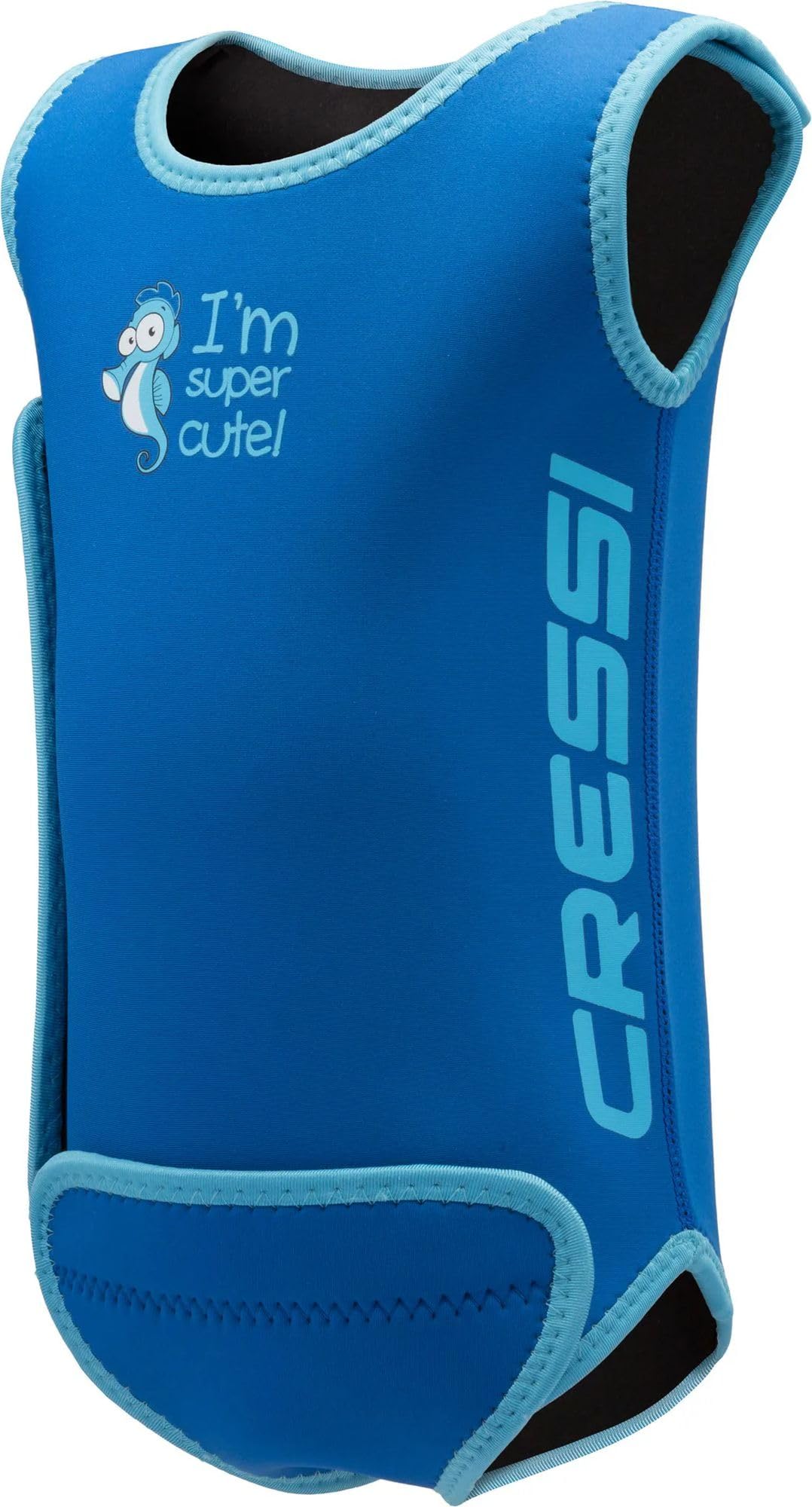 

CRESSI Unisex Baby Wetsuit thick neoprene can be worn over swim blue months DG002018 [BABY WARMER] 1.5mm material, diapers, (18-24 size) [Genuine] синий