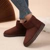 Cotton shoes women's winter boots 2025 new snow boots women plus fleece thickened warm  flat short boots women