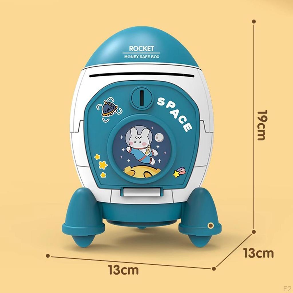 Cartoon Schiff Spardose Geld Accessoire Vielseitig 5,1x5,1x7,5 Zoll Pädagogisches Sparspielzeug