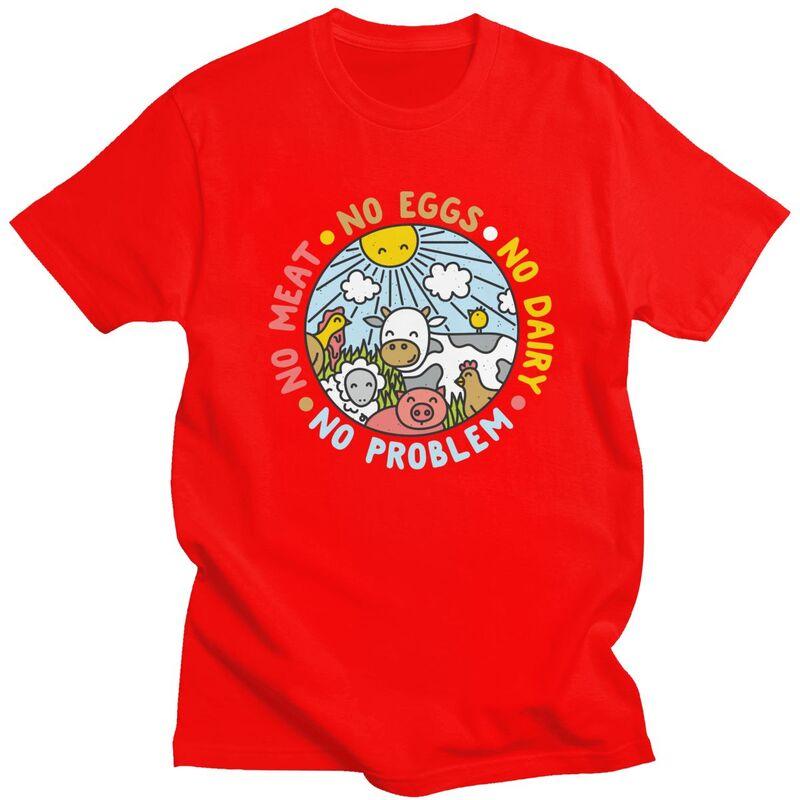 Custom Vegan Animals Are Friends Tshirt for Men Short Sleeve Casual T Shirt Cool Veganism Tshirt Slim Fit Pure Cotton Tees