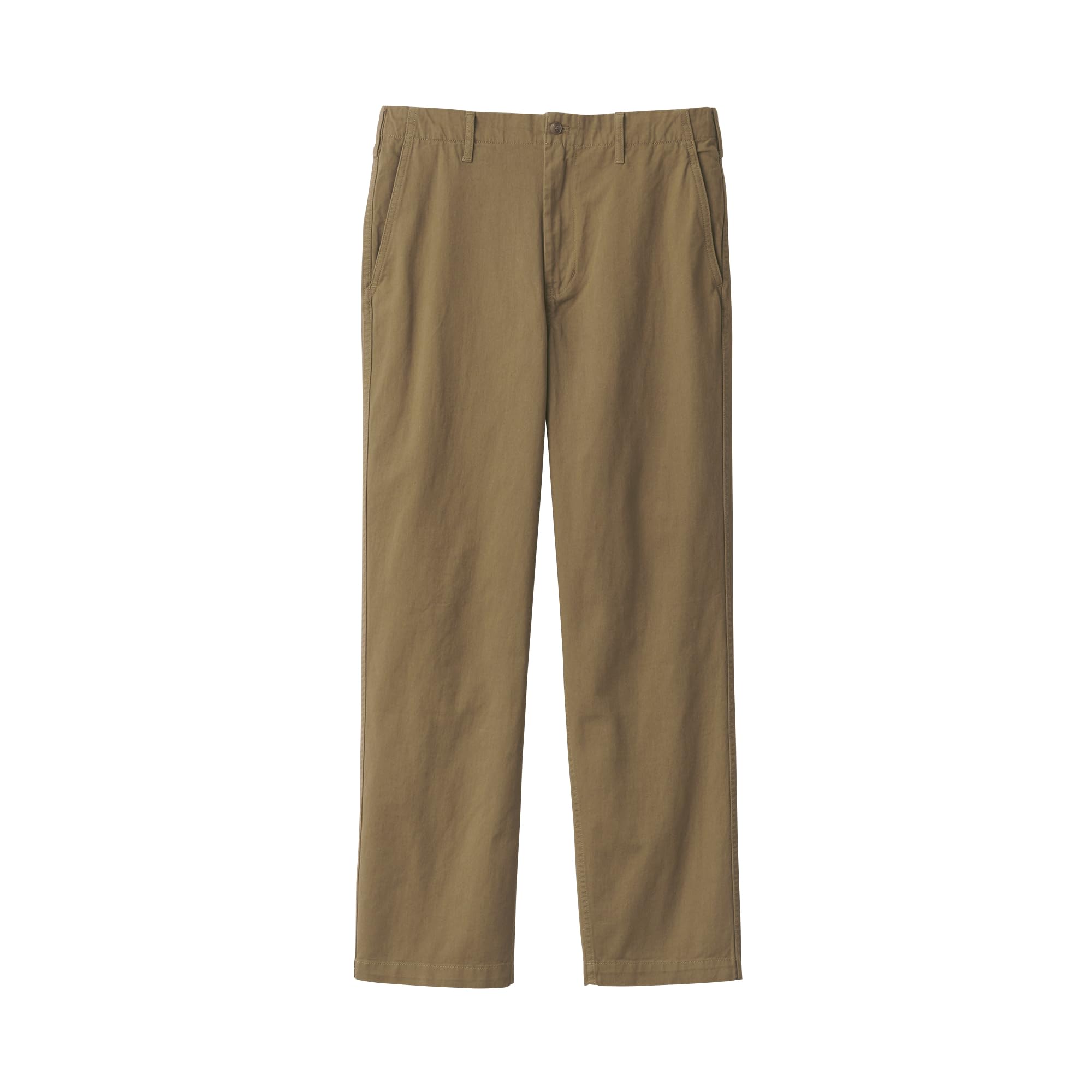 

MUJI Men s Washed Chino Wide Pants Men s AE0ZJA5S Dark Beige Men s 70