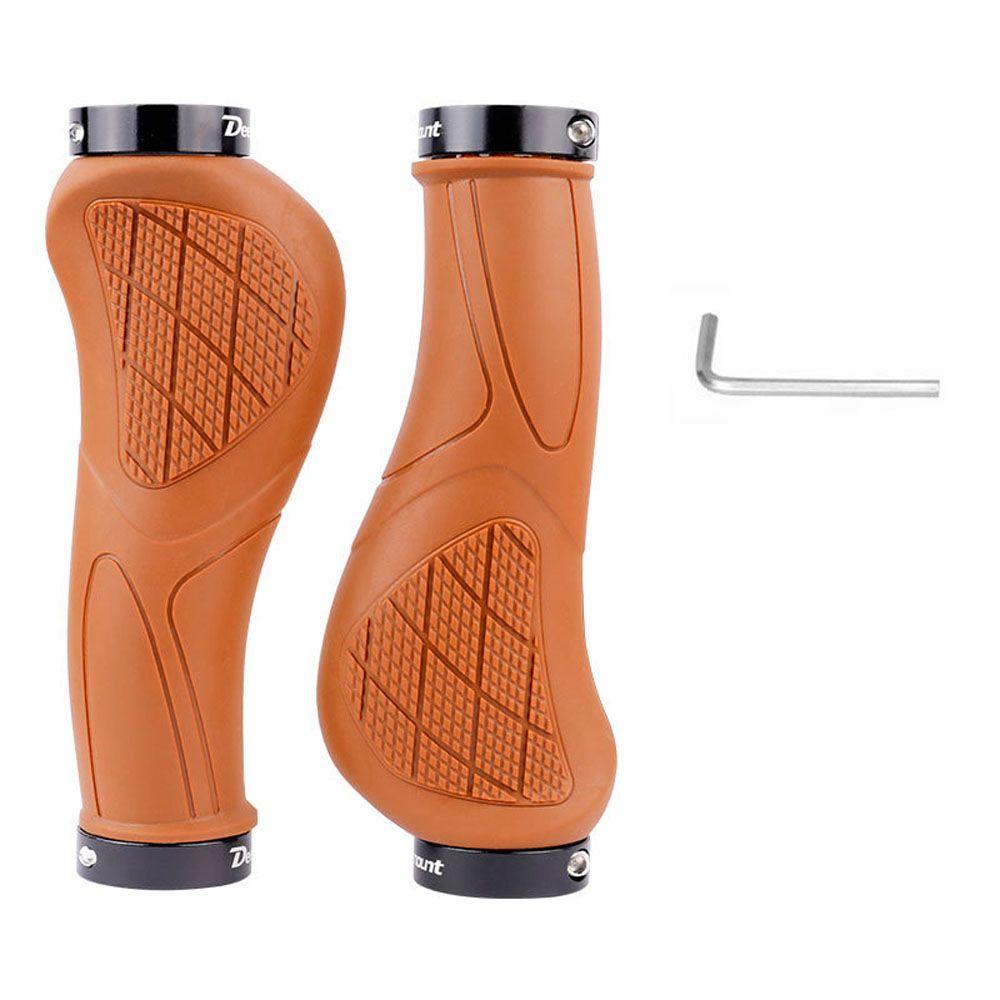 

Велоаксессуары Велосипедные грипсы Резиновые ручки Ручки руля Велосипедные накладки на руль brown-1pair