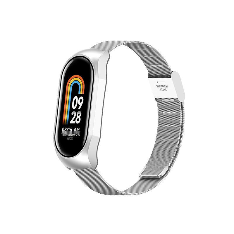 Universal Milanese Magnetic Metal Wristband for Xiaomi Mi Band 89 - New Stainless Steel 9th Gen Strap