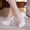 Women Shoes New Genuine Leather Women's High Heel Shoes Pointed Stiletto With Shallow Mouth Sexy Large Size Ladies Office Shoes