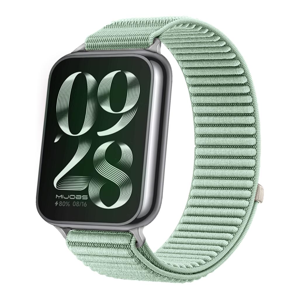 Sports Nylon Braided Loop Band for Xiaomi Mi Band 9 Pro 8 Pro Metal Head Breathable Bracelet Correa Redmi Watch 6 5 4 Wristband