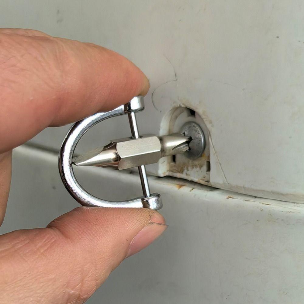 

10 Pcs Cross-head Mini Screwdriver Screw Removal Repair Tool Practical Buckle Keychain Accessories Style 1