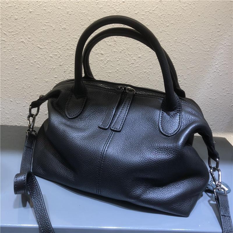 Designer Handbag Luxury Genuine Leather Shoulder Bags for Women Casual Totes Solid Large Daily Shoulder Crossbody Bag Female Mochila