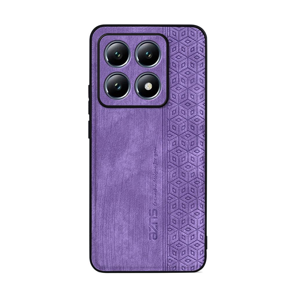 AZNS For Xiaomi 14T Pro Case Protective PU Leather Covered TPU Phone Shell