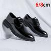 Fashion 6/8cm Classic Men Derby Shoes Platform Height Increase Dress Shoes Formal Business Elevator Shoes British Wedding Suit Shoes