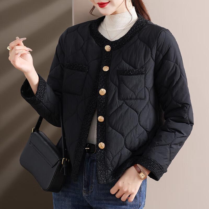 

Xuexi Mama 2025 New Lightweight Short Cotton Jacket for Middle-Aged Women 3XL