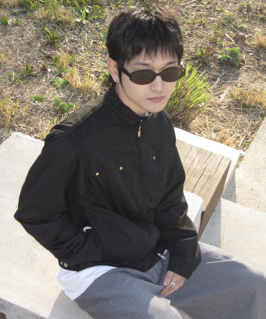 Placestudioman Suede Rivet Point Standard Two-Way Snap Blouson Jacket [Black]