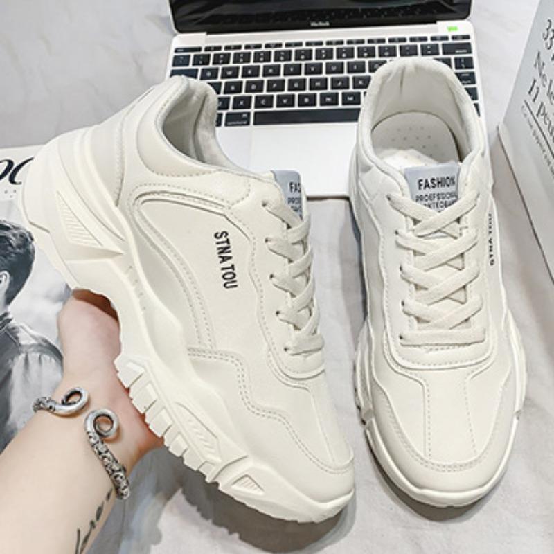 Pánské boty Nové platformové běžecké tenisky Módní vulkanizované boty Značkové bílé ležérní boty pro muže Designer Chunky tenisky