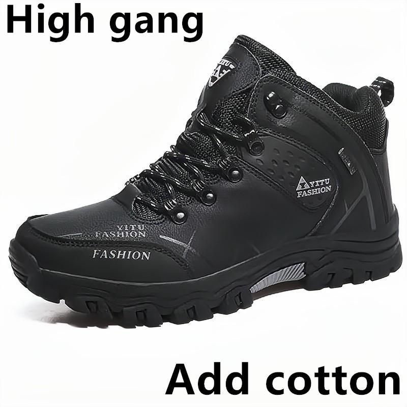 Men's Sneakers Mountaineering Boots Waterproof Leather Hiking Boots Warm Winter Shoes for Men Snow Boots Outdoor Trekking Shoes