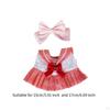 17 Cm Doll Clothing for Plush Dolls, Sailor Outfit Accessories Play