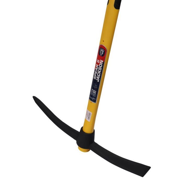 Pioche terrassière - SPEAR &amp; JACKSON - 2,5 kg - tête en acier forgé trempé - manche trimatière