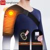 Elektrische Schultermassage mit Heizkissen Vibrationsmassage Stützgurt Thermische Bandage zur Entspannung und Schmerzlinderung