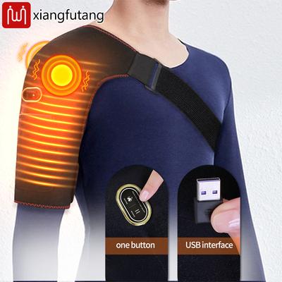 Electric Shoulder Massager With Heating Pad Vibration Massage Support Belt For Pain Relief And Relaxation