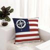 Nautical Sailboat Compass American Flag Stripe Pillowcase Printing Cushion Cover Decoration Throw Pillow Case Cover Living Room