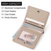 Humerpaul Ladies Clutch First Layer Cowhide Wallet Thin Wallet Large Capacity Coin Bag with Photo Window Coin Purse