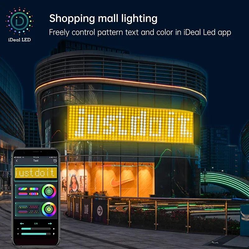 LED Smart RGB Curtain Lights Bluetooth APP Control Fairy Light Garland DIY Picture Display Party Wedding Decor Garden Party