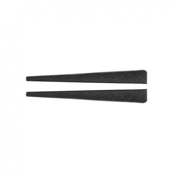 2pcs Black Carbon Fiber Car Side Door Sill Cover For Corvette C5 98 99 00 01 02