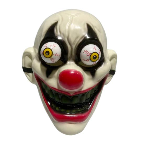 Durable Horror Mask for Halloween Full Face with Protruding Bloodshot Eyeballs, Scary Party Thriller Adult Cosplay Costume Parties And Haunted белый