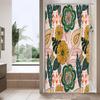 Boho Floral Shower Curtain, Tropical Leaves Fabric Cloth Shower Curtains for Chic Elegant Bathroom Decor, Modern  Curtain