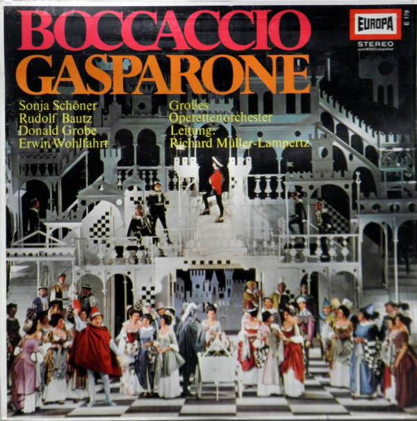 

Виниловая пластинка SONJA SCHONER RUDOLF BAUTZ DONALD Boccaccio Gasparone E178 Europa 1967 Германия Классика Б/у