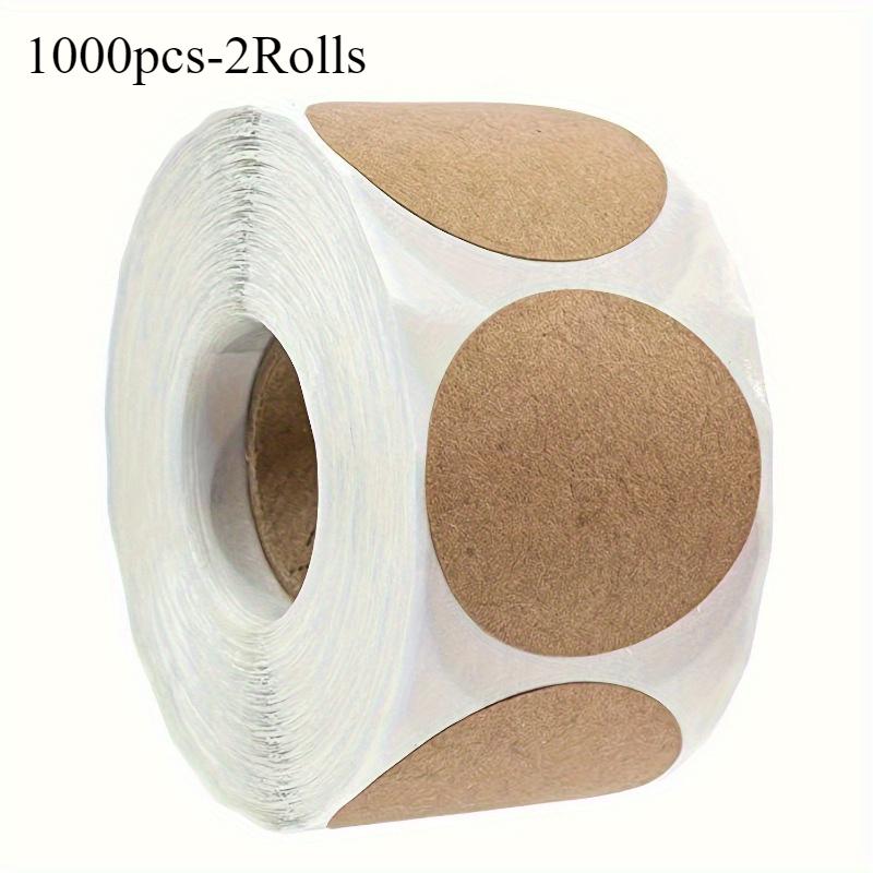 

500/1000pcs vintage Round stickers Self-adhesive personalized DIY bakery cowhide sticker thank you stickers