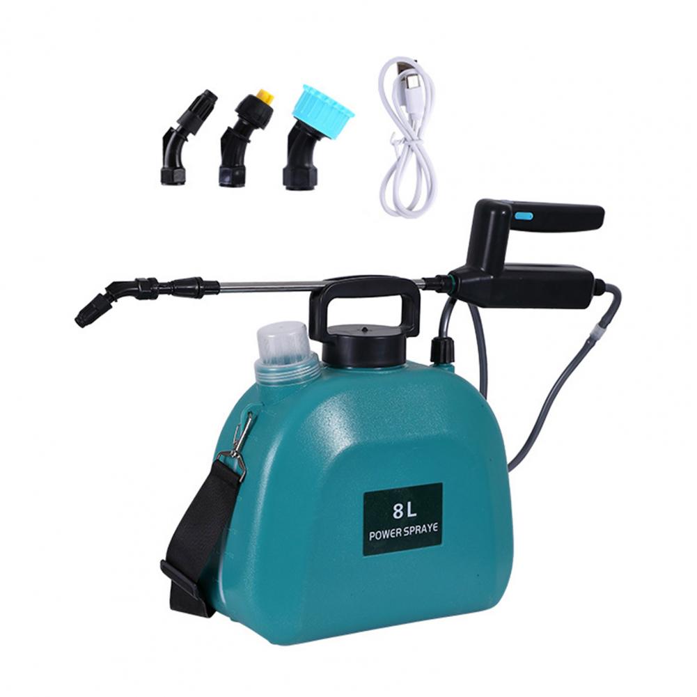 8l Sprühflasche 5l Gartensprühgerät Elektrisches Sprühgerät Set mit 3 Düsen zum Bewässern Düngen Unkrautvernichter Batterie für Rasen