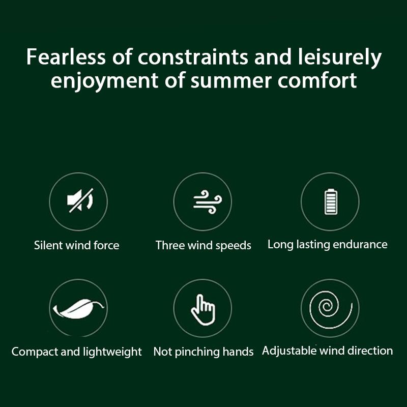Xiaomi Desktop Fan Charging Model Long Endurance USB Foldable Mini Retractable Fan Dormitory Portable Desktop Electric Fan