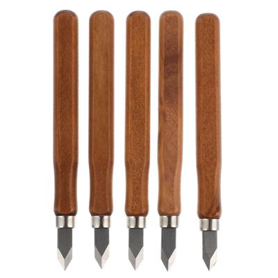 5 Stuks Houten Handvat Beitelhoutsnijmes Houtbewerking Markeringstool Houtsnijwerk Handgemaakt Houtsnijgereedschap Houtgravure Mes